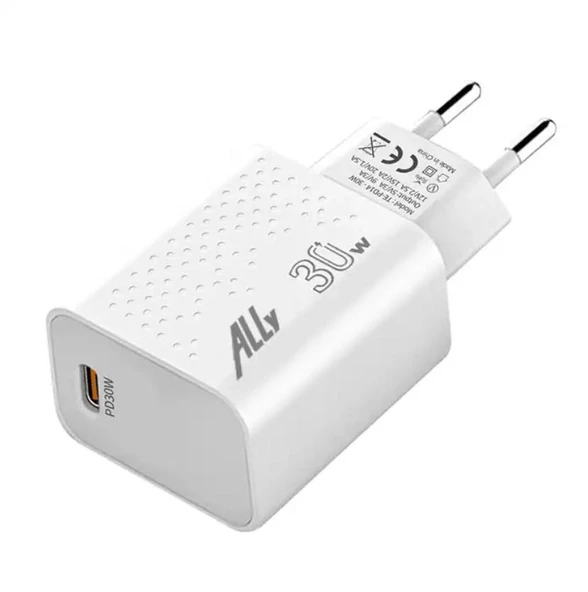 Ally TE-PD14 30W Type-C- USB C Hızlı Şarj Adaptörü ürün görseli