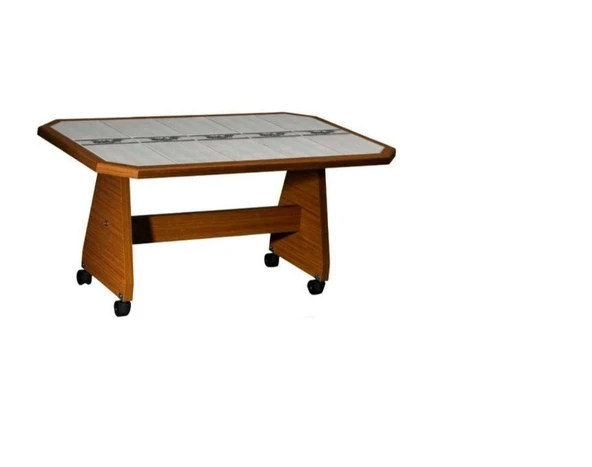 Fayanslı Tekerlekli Sehpa 5 Taşlı ürün görseli