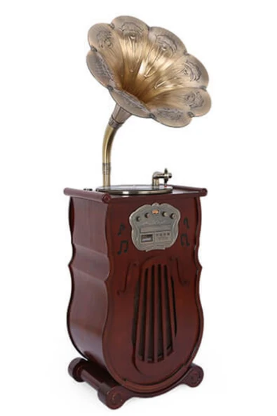 Gramofon 150cm Ahşap Standlı Pikap Plakçalar Radyo Bluetooth Usb C1000 - Resim 8