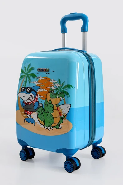 Monalisa Home Lİsanslı Lüks Renkli Figürlü Çocuk Valizi