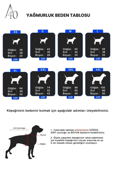 A40 DISCO - Su Geçirmez Yağmurluk - Polar Astarlı XXL - Resim 7