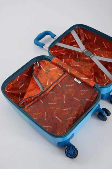 Monalisa Home Lİsanslı Lüks Renkli Figürlü Çocuk Valizi - Resim 5