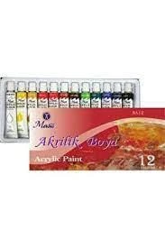 Masis Akrilik Boya Tüp 12 Lİ 12 ML BA12 - Resim 2