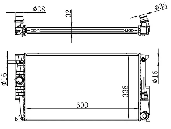ORIS BBM159032 MOTOR SU RADYATORU BMW F20 F21 F22 F23 F30 F31 F34 F35 F32 F33 F36 17118672104 ürün görseli 1