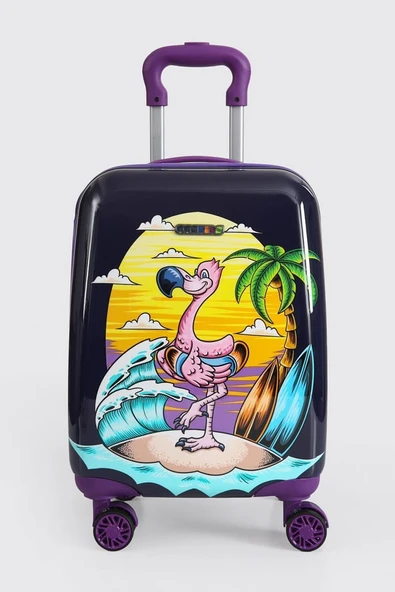 Monalisa Home Lİsanslı Lüks Renkli Figürlü Çocuk Valizi - 3