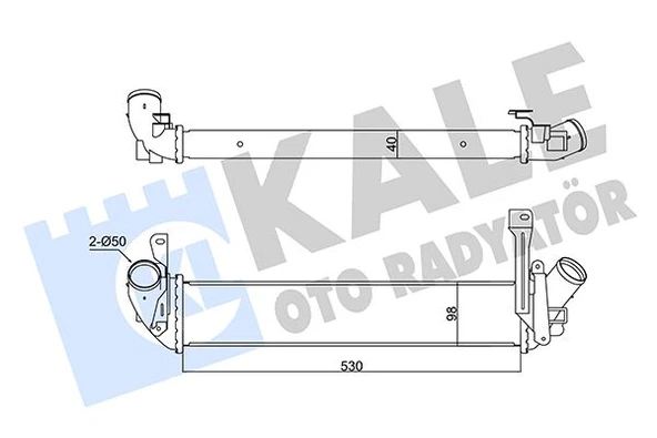 KALE 352270 İNTERCOOLER KANGOO-NISSAN KUBISTAR 1.5DCI 98 > 8200221885-8200137653-8200732390 ürün görseli 1