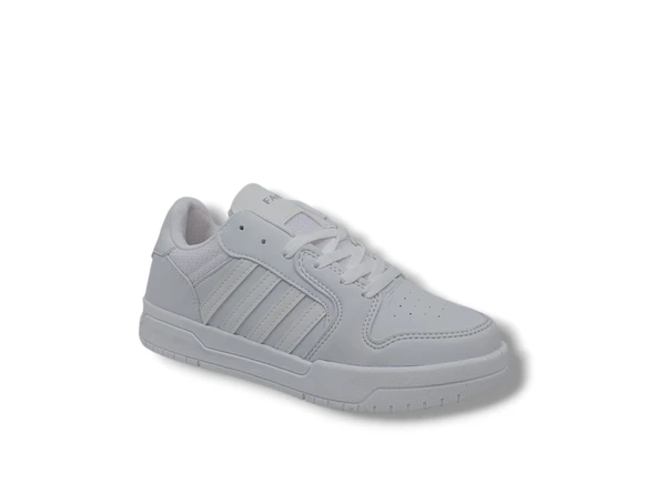 Lambırlent 2200 Unisex Beyaz Bağcıklı Spor Ayakkabı - Resim 2