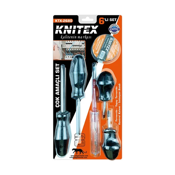 6PCS  TORNAVİDA - ÇOK AMAÇLI SET  TORNAVİDA - TOPAÇ TORNAVİDA - KONTROL KALEM - ELEKTRİK BANT (5284) ürün görseli