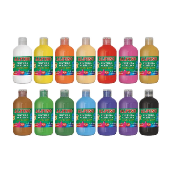 Alpino Akrilik Boya Şişe 250 ML Açık Yeşil DV000028 ürün görseli