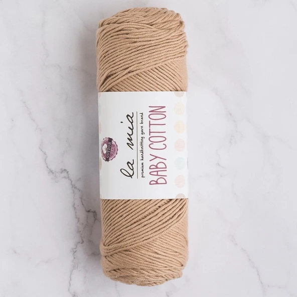 La Mia Baby Cotton Bej El Örgü İpi - L049 - 33627 ürün görseli 1