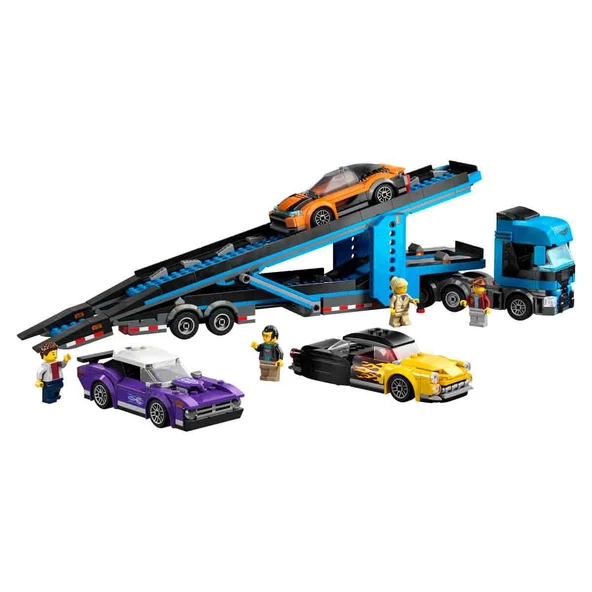 LEGO City Spor Arabalı Araç Taşıma Kamyonu 60408 - Resim 2