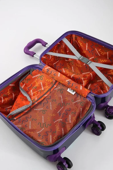 Monalisa Home Lİsanslı Lüks Renkli Figürlü Çocuk Valizi - Resim 6