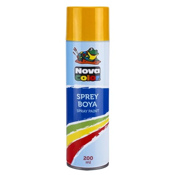 Nova Color Sprey Boya 200 ML Sarı NC-800 ürün görseli