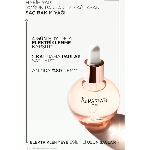 Gloss Absolu Elektriklenmeye Eğilimli Saçlar Için Saç Bakım Yağı 45 ml - Resim 7