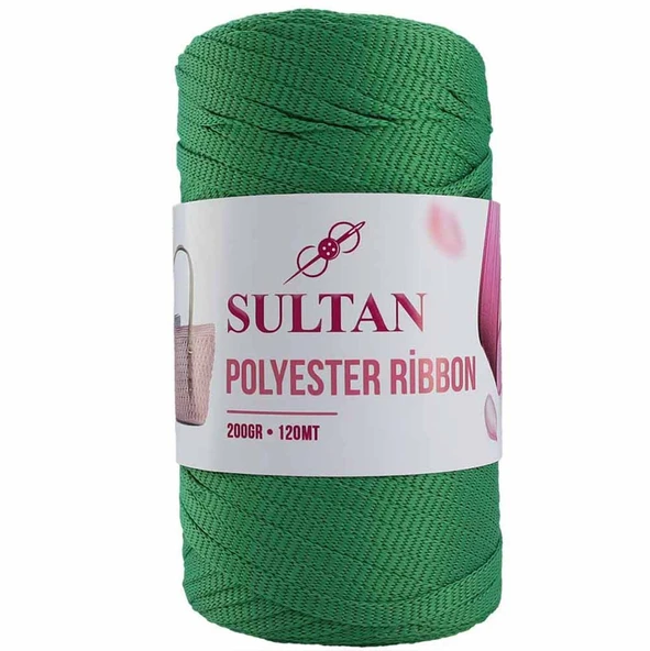 Polyester Ribbon Makrome ( 200 Gr ) 660 Yeşil ürün görseli