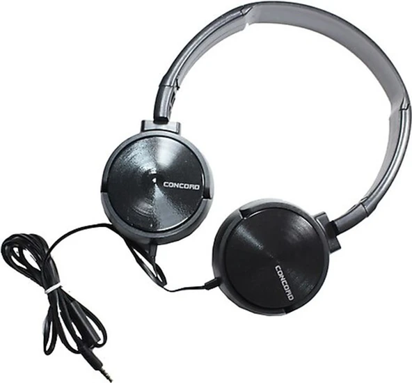 Concord C-942 Mikrofonlu Kulak Üstü Kulaklık - Siyah
