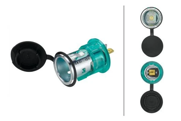 HELLA 8JB008023001 ARAÇ ÇAKMAK YUVASI KAPAKLI SOKETİ UNİVERSAL CV 4272534M1-4272534M1-8103331900005-99707008987-F124371 1508023001-20416062-20526135 ürün görseli 1