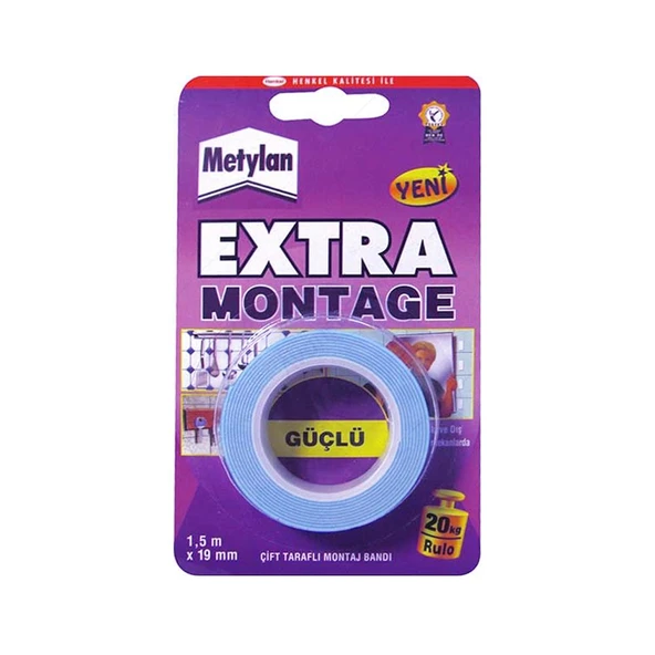 Pattex Extra Montaj Tamir Bandı 19mmx1,50m ürün görseli