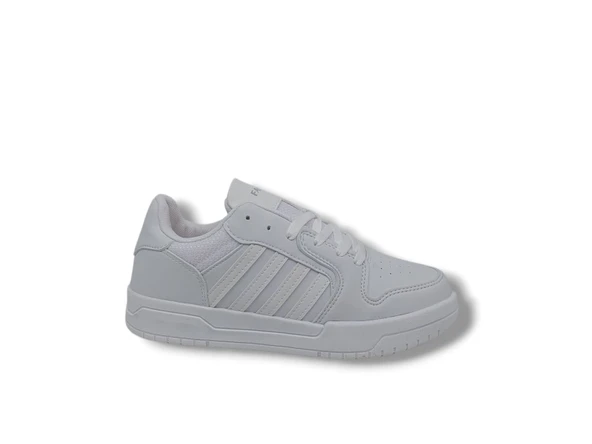 Lambırlent 2200 Unisex Beyaz Bağcıklı Spor Ayakkabı ürün görseli