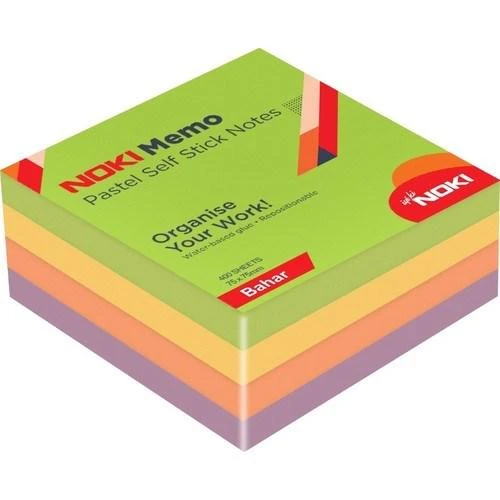 NOKI 12013-11 450'li Yapışkanlı Not Kağıdı 75x75mm - Bahar - Resim 2