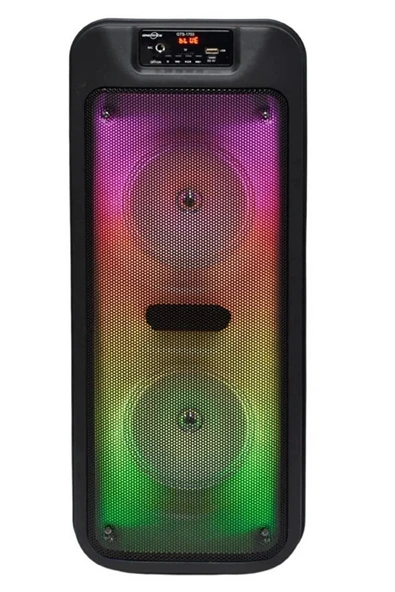 GTS-1703 Kablosuz Karaoke Hoparlör  6.5' x2 Çift Woofer Fm Radyo, Usb/Tf/Aux Desteği
