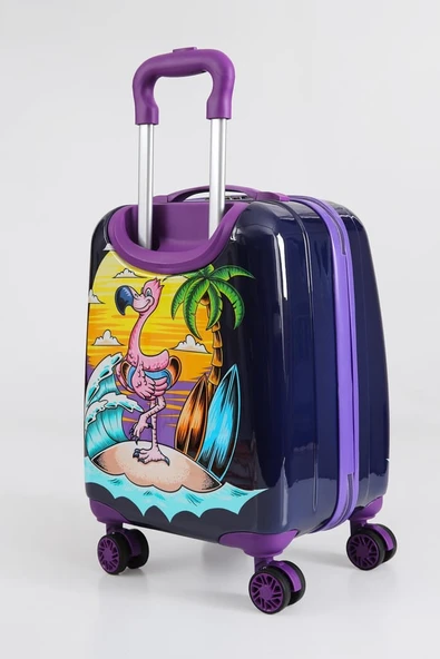 Monalisa Home Lİsanslı Lüks Renkli Figürlü Çocuk Valizi - Resim 2