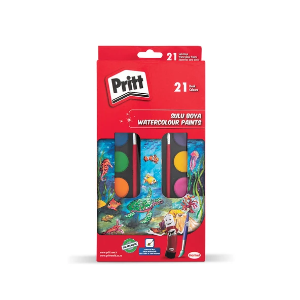 Pritt Sulu Boya Büyük Boy 21 Renk ürün görseli