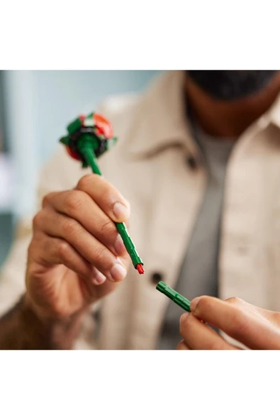 ® Icons Gül Buketi 10328  - 18 Yaş ve Üzeri İçin Yapım Seti (822 Parça) - 7