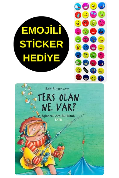 EMOJİLİ  STİCKER HEDİYE  - OKUL ÖNCESİ RESİMLİ KİTAPLAR  - TERS OLAN NE VAR ? ürün görseli