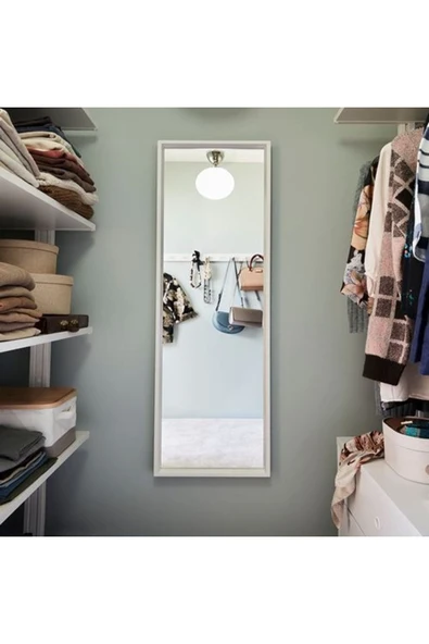 Nıssedal Ayna, Beyaz 40x150 cm - Resim 3