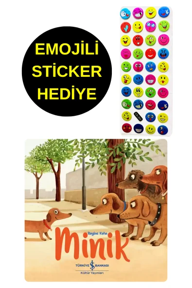 EMOJİLİ  STİCKER HEDİYE  - OKUL ÖNCESİ RESİMLİ KİTAPLAR  - MİNİK ürün görseli
