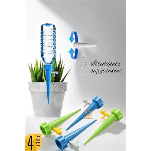 Çiçek Damlama Sulama Aparatı 4 Adet ürün görseli