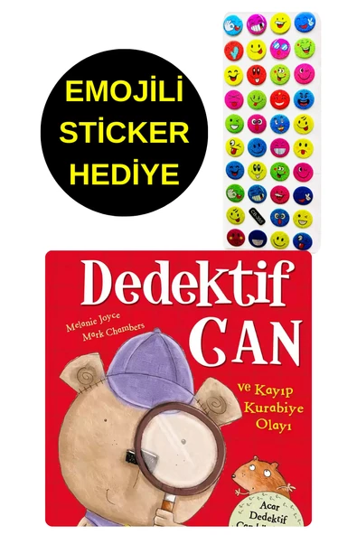 EMOJİLİ  STİCKER HEDİYE  - OKUL ÖNCESİ RESİMLİ KİTAPLAR  - DEDEKTİF CAN ürün görseli