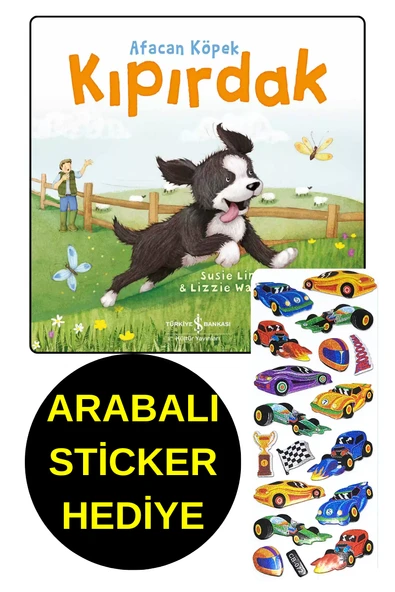 ARABALI  STİCKER HEDİYE  - OKUL ÖNCESİ RESİMLİ KİTAPLAR  - AFACAN KÖPEK KIPIRDAK ürün görseli