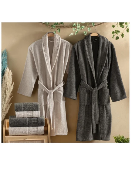 Schafer Home Arya Banyo Seti 6 Parça-Bej/Haki ürün görseli 1