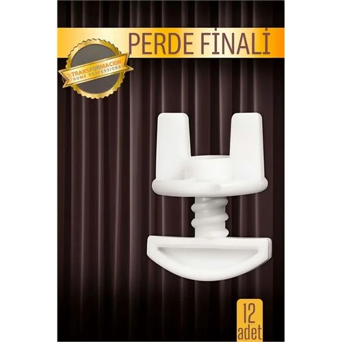Perde Finali Perde Sonlandırıcı Stop Korniş Finali Sonu 12 Adet ürün görseli