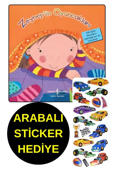 ARABALI STİCKER HEDİYE  - OKUL ÖNCESİ RESİMLİ KİTAPLAR - ZEYNEP'İN OYUNCAKLARI ürün görseli
