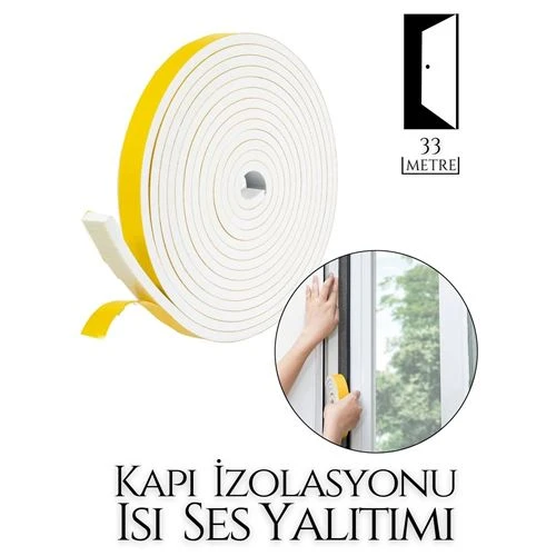Kapı Ses Isı Yalıtım Sünger Bant 33 METRE ürün görseli