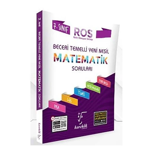 7. Sınıf Beceri Temelli ROS Matematik Soruları ürün görseli