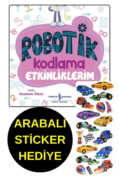 ARABALI STİCKER HEDİYE  - OKUL ÖNCESİ RESİMLİ KİTAPLAR  -   4 , 5 YAŞ ROBOTİK KODLAMA ETKİNLİKLERİM ürün görseli
