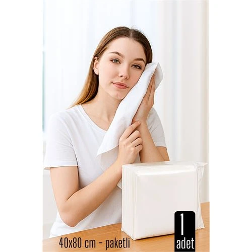 Tek Kullanımlık Havlu - Kuru Havlu - Paketli ve Çok Amaçlı 40X80 CM 1 Adet ürün görseli