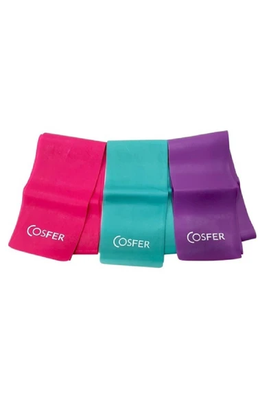 Hafif-Orta-Sert Direnç Pilates Bandı Seti 3'lü - 2