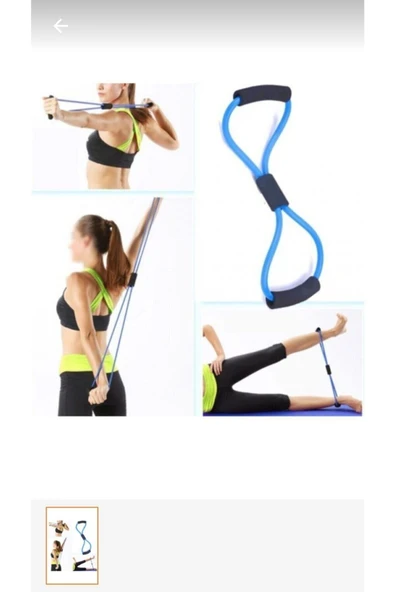 Unisex Mavi Egzersiz Direnç Lastigi