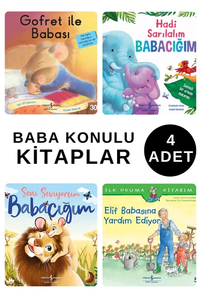 GOFRET İLE BABASI - HADİ SARILALIM BABACIĞIM - SENİ SEVİYORUM BABACIĞIM - ELİF BABASINA YARDIM EDİYOR ürün görseli