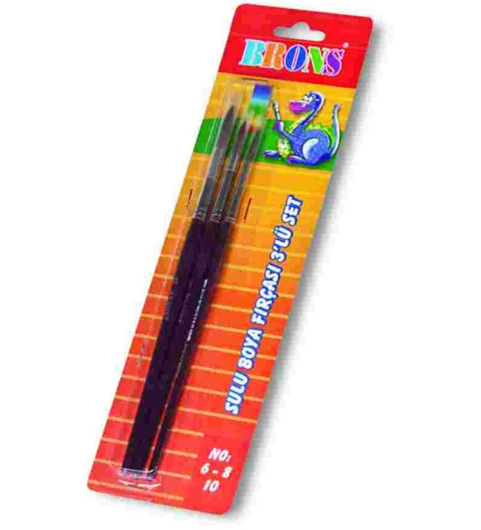 Brons Resim Fırça 3 Lü Set 6-8-10 Br-245 ürün görseli