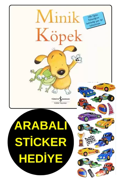 ARABALI STİCKER HEDİYE  - OKUL ÖNCESİ RESİMLİ KİTAPLAR -  MİNİK KÖPEK ürün görseli