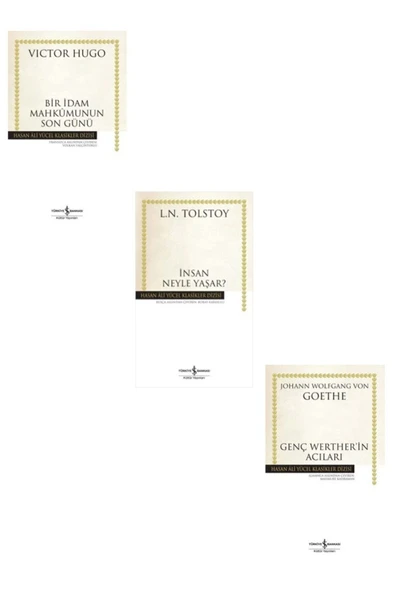 Insan Neyle Yaşar + Bir Idam Mahkumunun Son Günü + Genç Werther’in Acıları Hasan Ali Yücel 3 Kitap ürün görseli