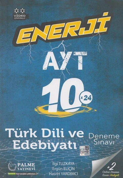 PALME YKS AYT ENERJİ TÜRK DİLİ VE EDEBİYATI 10 X 24 DENEME SINAVI VİDEO ÇÖZÜMLÜ ürün görseli