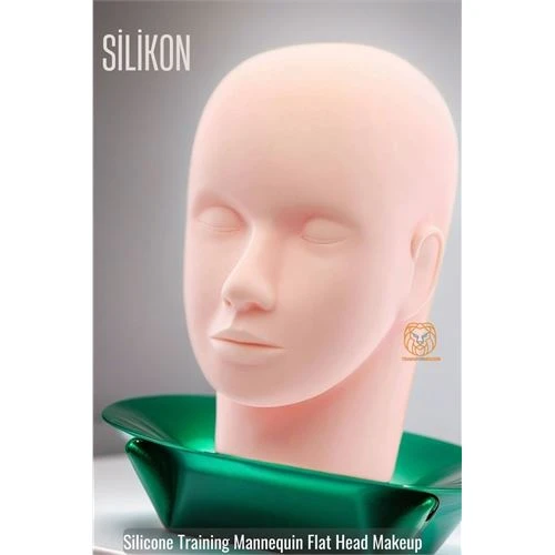 Kirpik Makyaj Eğitim Kafası Silikon ürün görseli