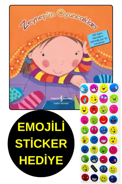 EMOJİLİ  STİCKER HEDİYE  - OKUL ÖNCESİ RESİMLİ KİTAPLAR - ZEYNEP'İN OYUNCAKLARI ürün görseli